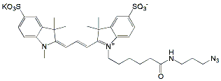 Molecular structure of the compound: diSulfo-Cy3 azide