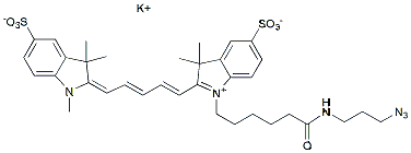 Molecular structure of the compound: diSulfo-Cy5 azide