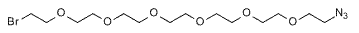 Molecular structure of the compound: Bromo-PEG6-azide