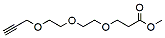 Molecular structure of the compound: Propargyl-PEG3-methyl ester