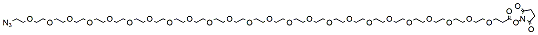 Molecular structure of the compound: Azido-PEG24-NHS ester