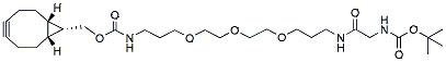 Molecular structure of the compound: Boc-Gly-PEG3-endo-BCN