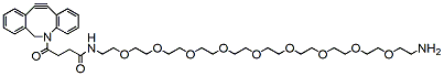 Molecular structure of the compound: DBCO-PEG9-amine TFA salt