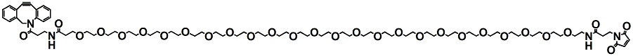 Molecular structure of the compound: DBCO-PEG24-Maleimide