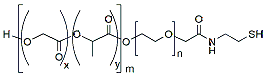 Molecular structure of the compound: PLGA(4k)-PEG(2k)-Thiol