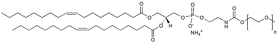 Molecular structure of the compound: 18:1 PEG PE, MW 2,000
