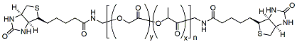 Molecular structure of the compound: Biotin-PLGA-Biotin, MW 10,000