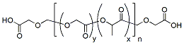Molecular structure of the compound: PLGA-diacid (LA/GA 50:50), MW 20,000