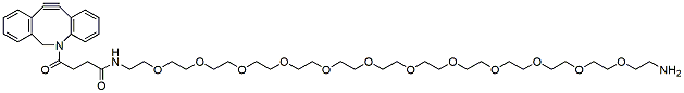 Molecular structure of the compound: DBCO-PEG12-amine