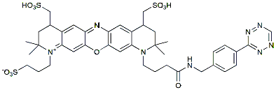 Molecular structure of the compound: BP Fluor 660R Tetrazine
