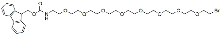 Molecular structure of the compound: Fmoc-PEG8-bromide