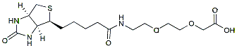Molecular structure of the compound: Biotinyl-8-amino-3,6-dioxaoctanoic acid
