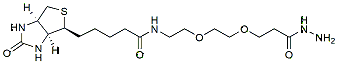 Molecular structure of the compound: Biotin-PEG2-Hydrazide
