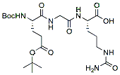 Molecular structure of the compound: Boc-Glu(OtBu)-Gly-Cit