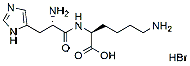 Molecular structure of the compound: L-Histidyl-L-lysine hydrobromide