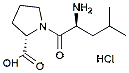 Molecular structure of the compound: L-Leucyl-L-proline hydrochloride