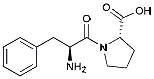 Molecular structure of the compound: (S)-1-((S)-2-Amino-3-phenylpropanoyl)pyrrolidine-2-carboxylic acid