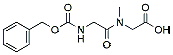 Molecular structure of the compound: Z-Gly-Sar-OH