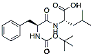Molecular structure of the compound: Boc-phe-leu-OH
