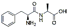 Molecular structure of the compound: Phenylalanylalanine