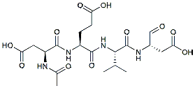 Molecular structure of the compound: Ac-DEVD-CHO