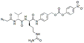 Molecular structure of the compound: Azidoacetyl-Val-Cit-PAB-PNP