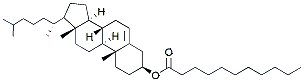 Molecular structure of the compound: Cholesteryl undecanoate