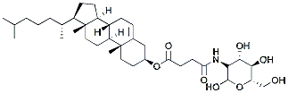Molecular structure of the compound: Glucosamine Cholesterol